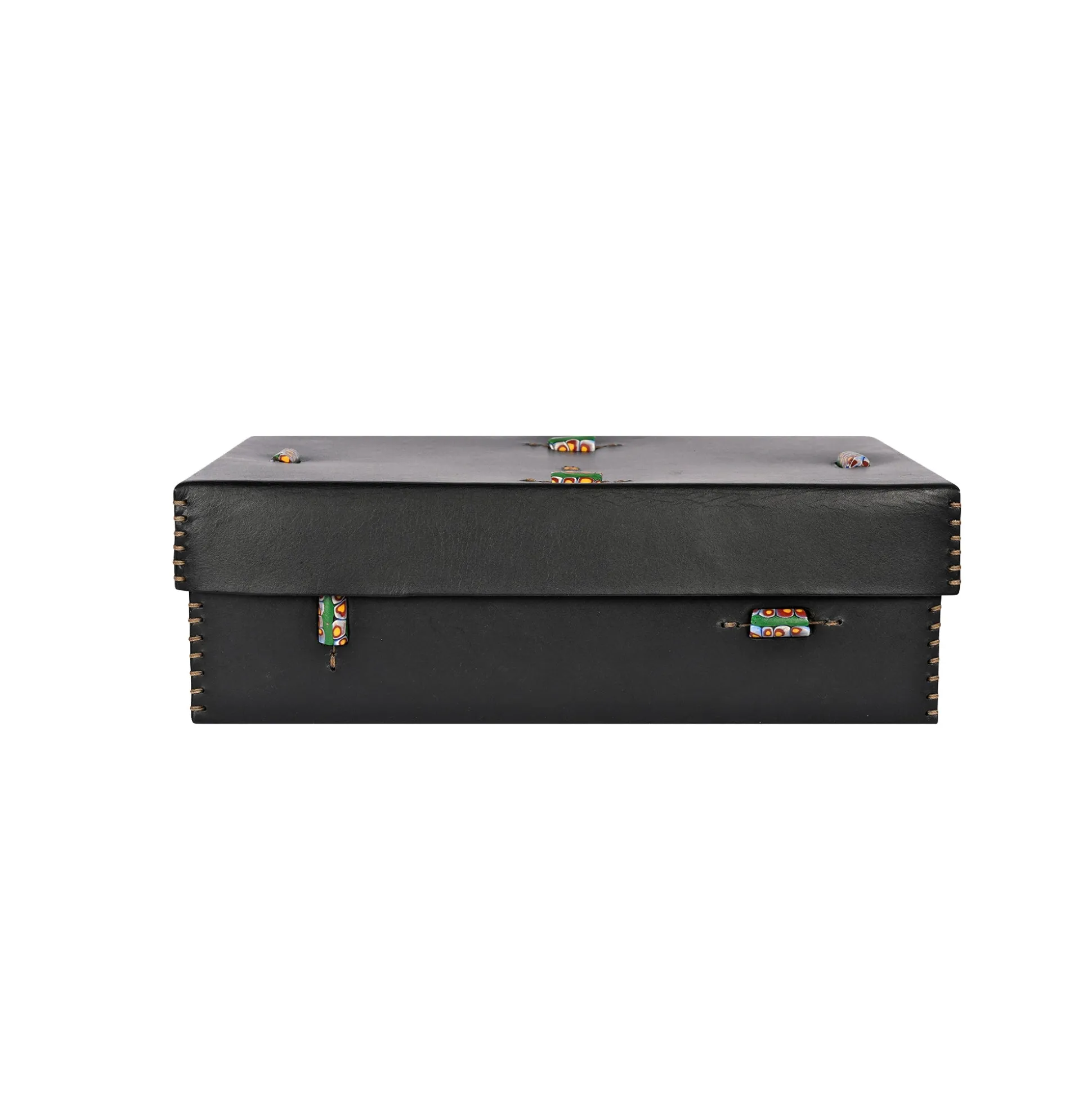 Scatola Murrine L Cuoio Black