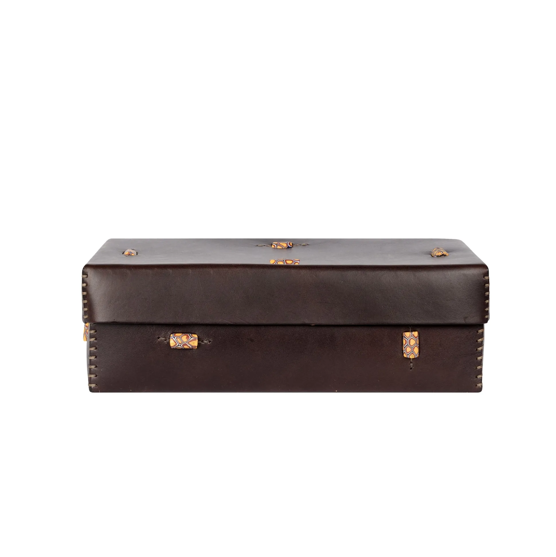 Scatola Murrine L Cuoio Brown