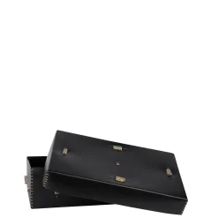 Scatola Murrine L Cuoio Black