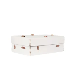 Scatola Murrine L Cuoio White