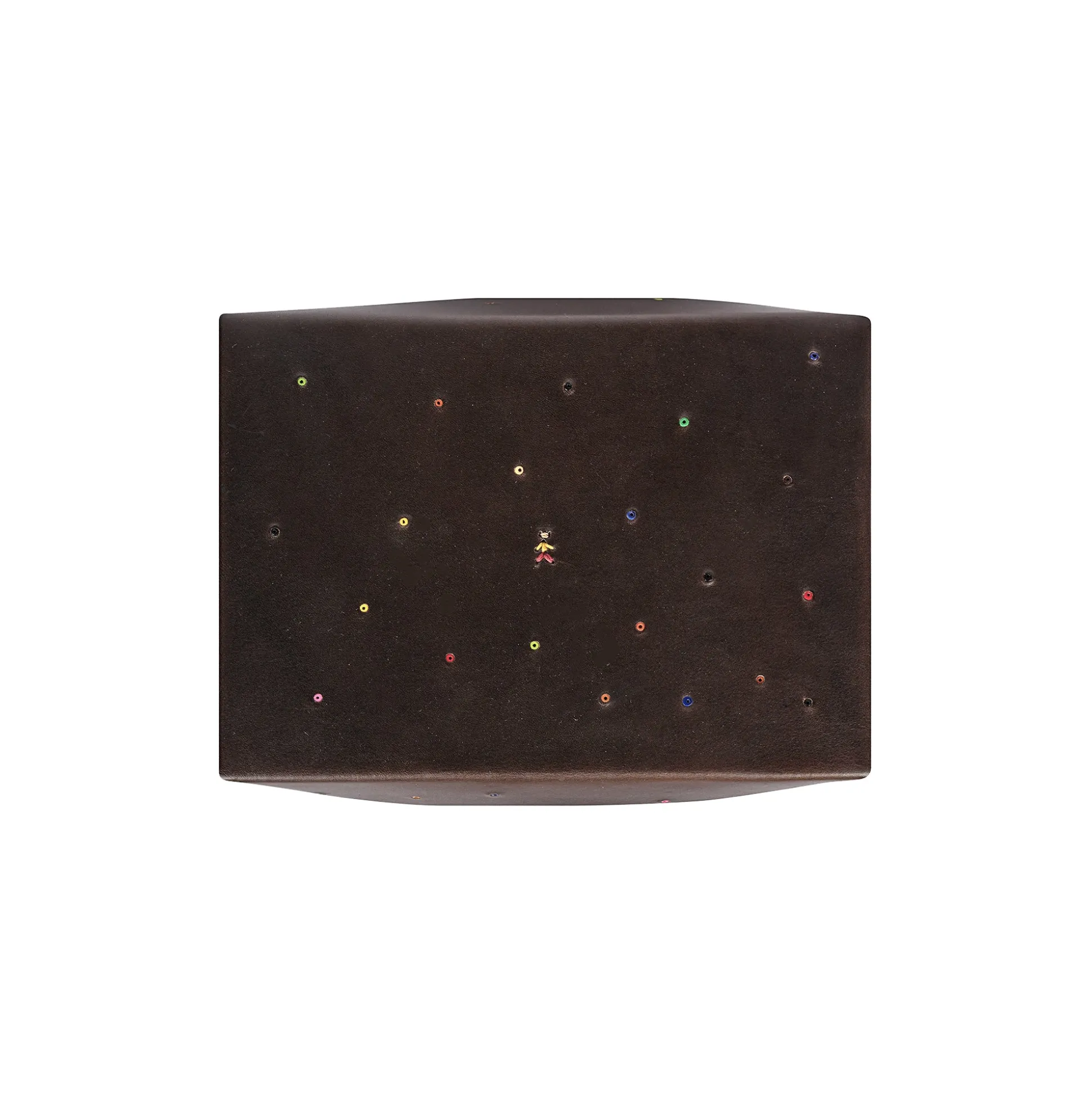 Scatola Perline M Cuoio Brown