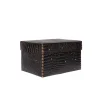 Scatola Perline M Printed Crocodile Brown