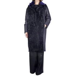 Shearling Coat Deep Blue
