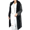 Shearling Oversize Coat with Wool