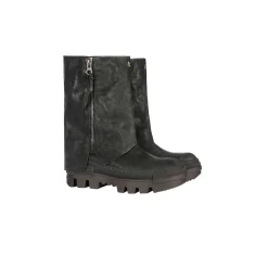 Short Boot Grattato Black
