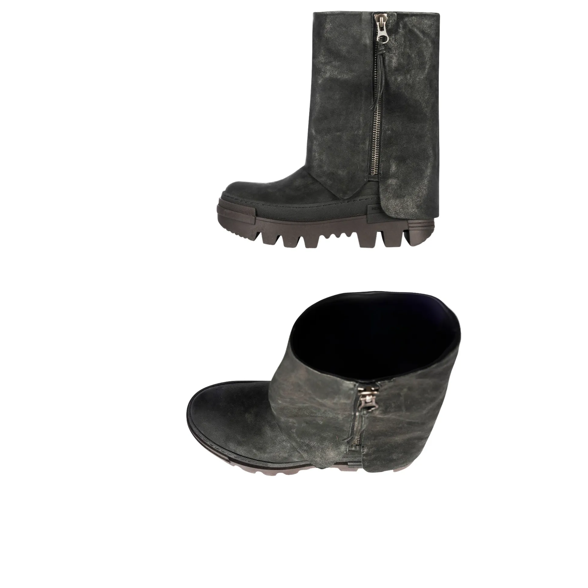Short Boot Grattato Black