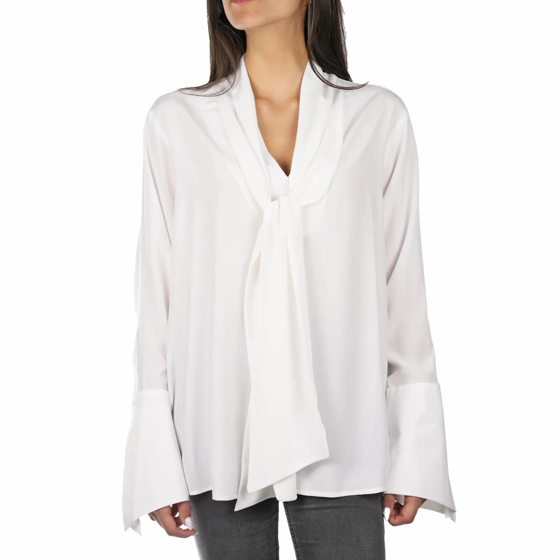Silk Shirt White