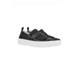 Slip On Intreccio Madreperla Black