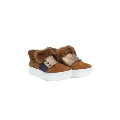 Slip-On Fascia Fur Lapin/Nabuck Brown
