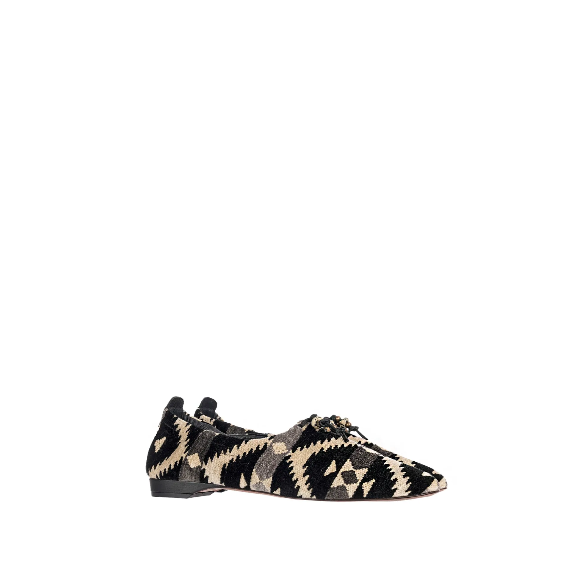 Slipper Azteco Fabric Black
