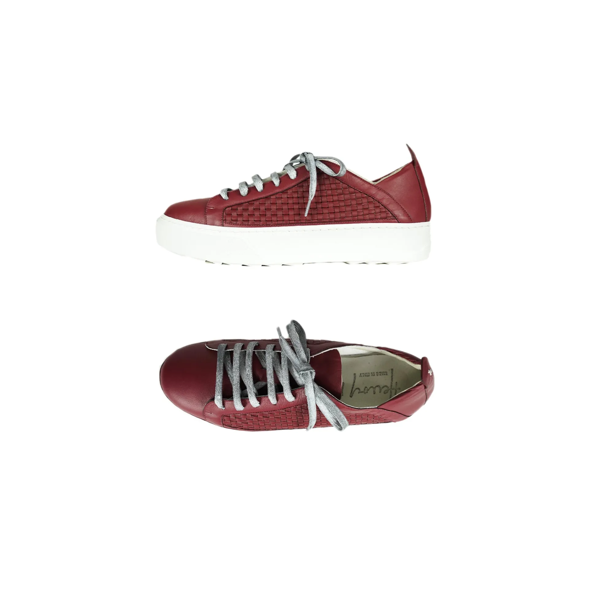 Sneaker Intreccio Soft Burgundy