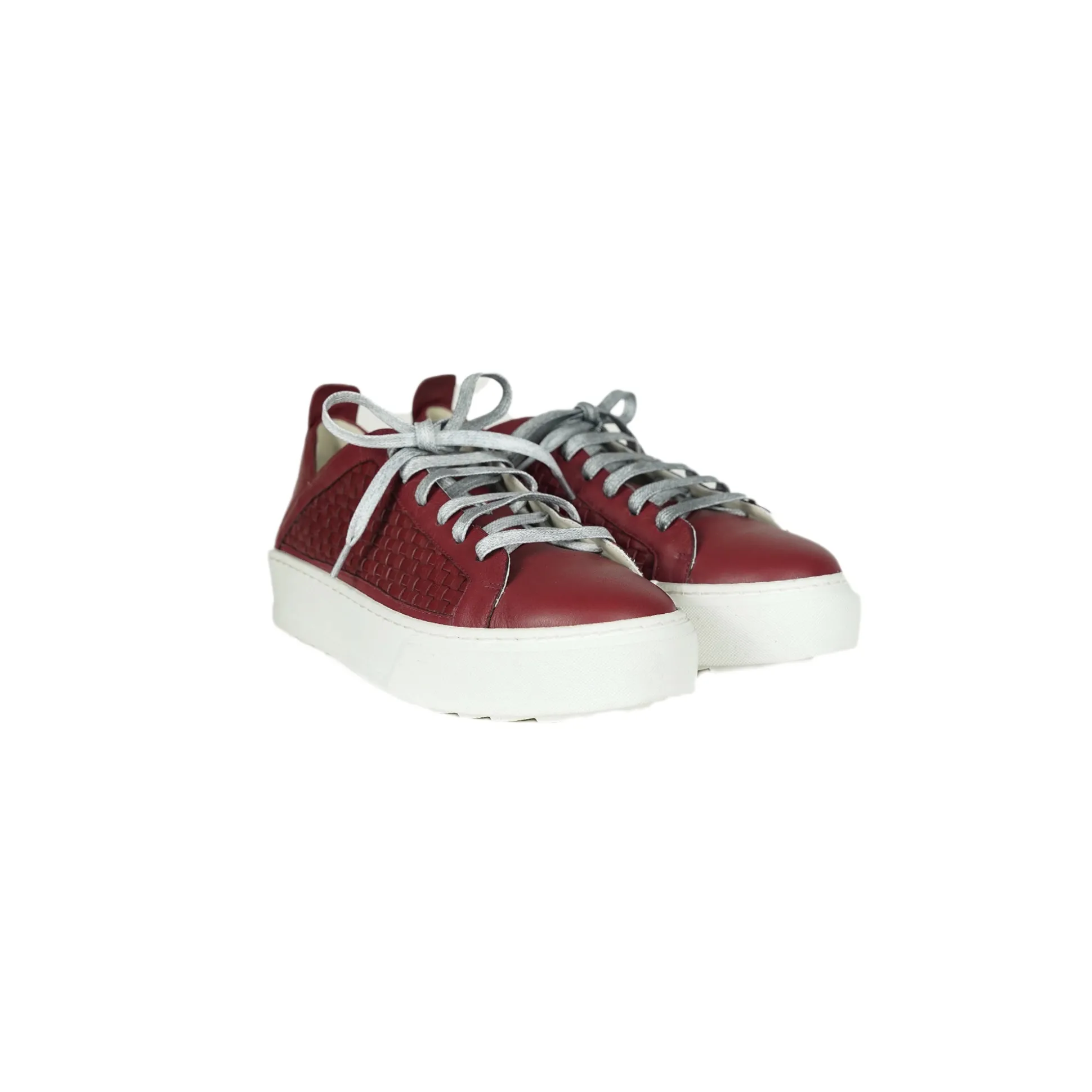Sneaker Intreccio Soft Burgundy