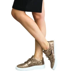 Sneaker Perle Metal Wash Gold