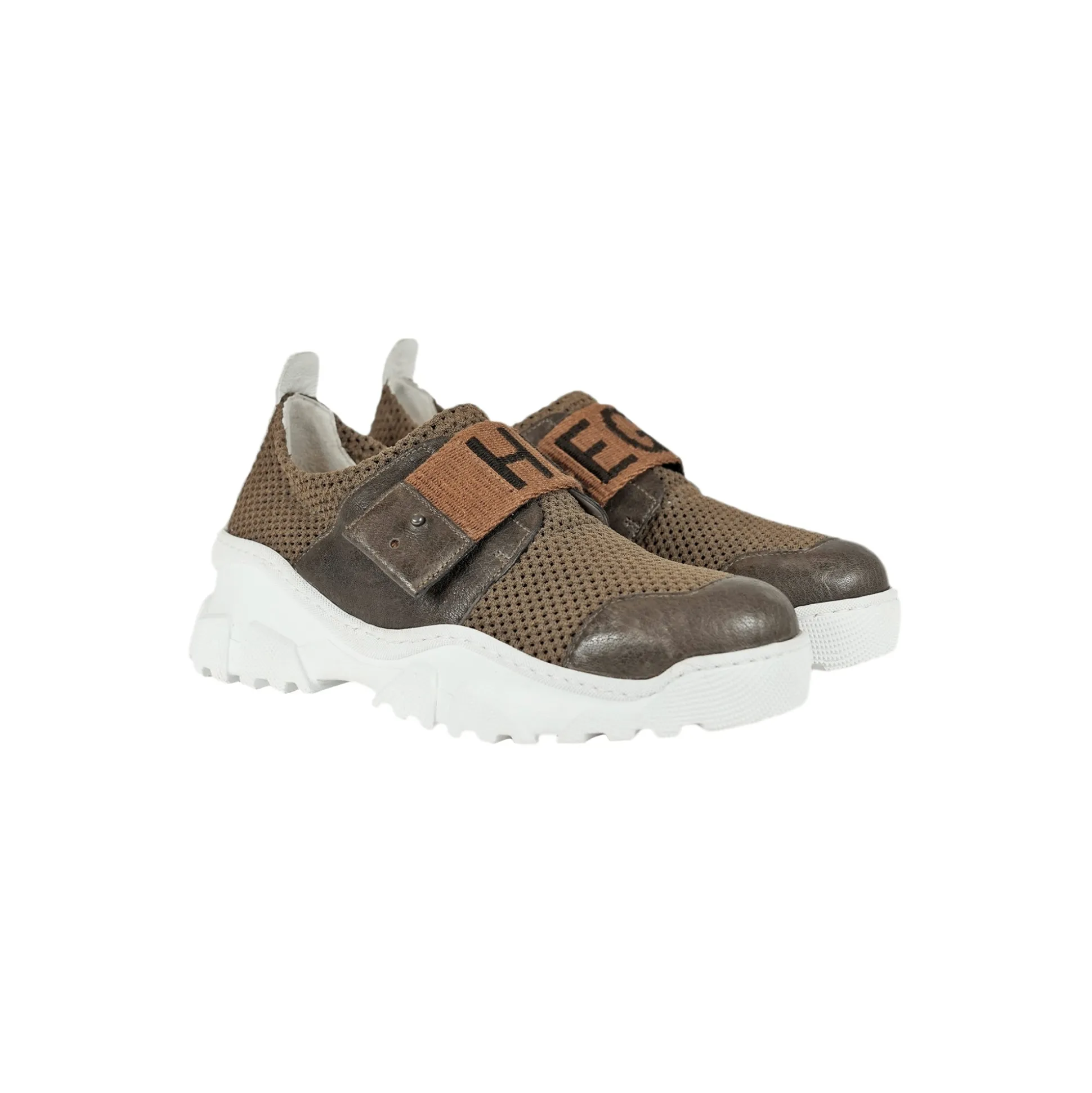 Sneaker Rete Stretch Olive