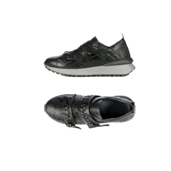 Sneaker Ricamo Vegetal Wash Black