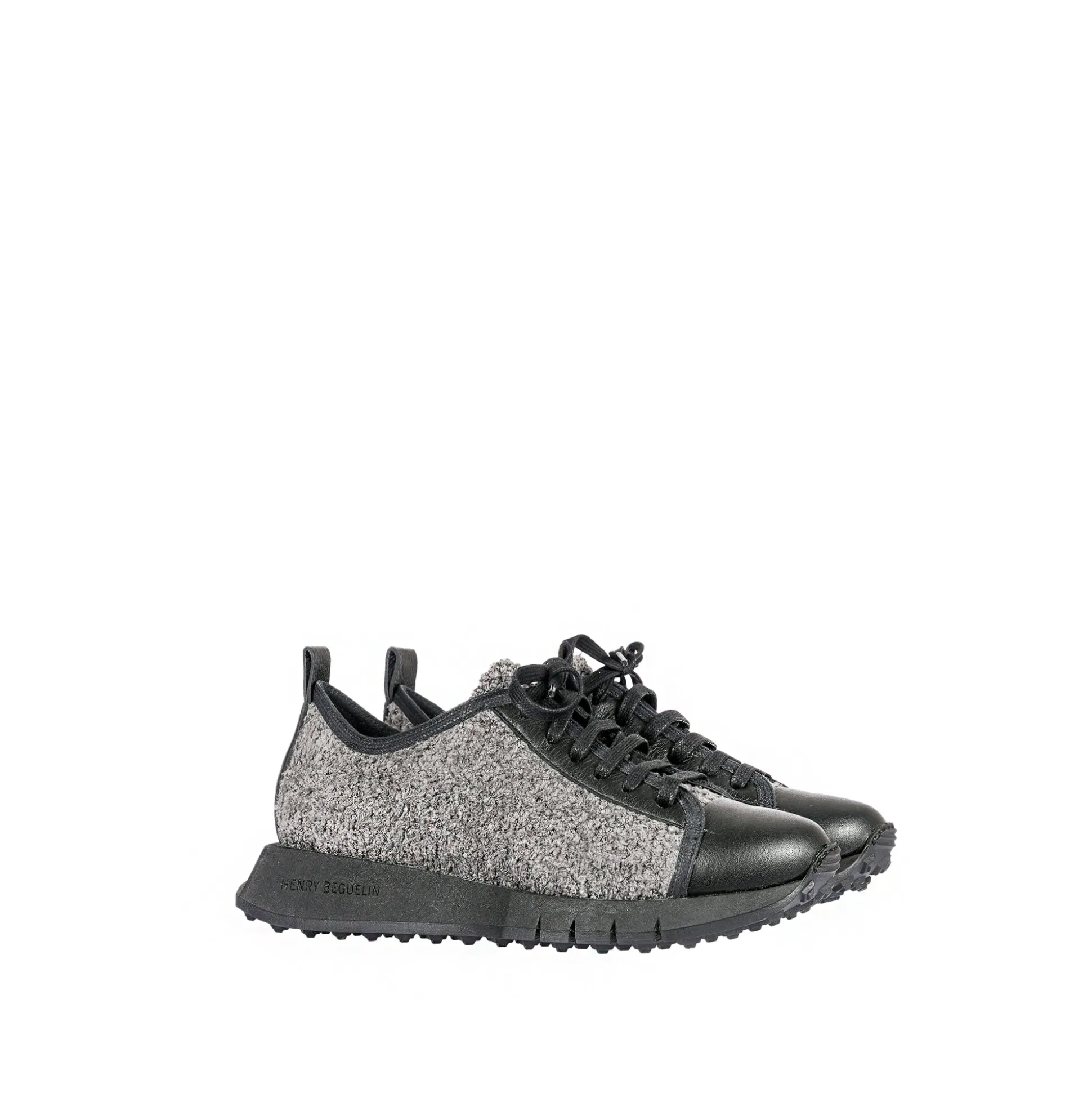 Sneaker Wool Curly Charcoal