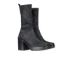 Square Toe Bootie Stretch Suede Deep Blue