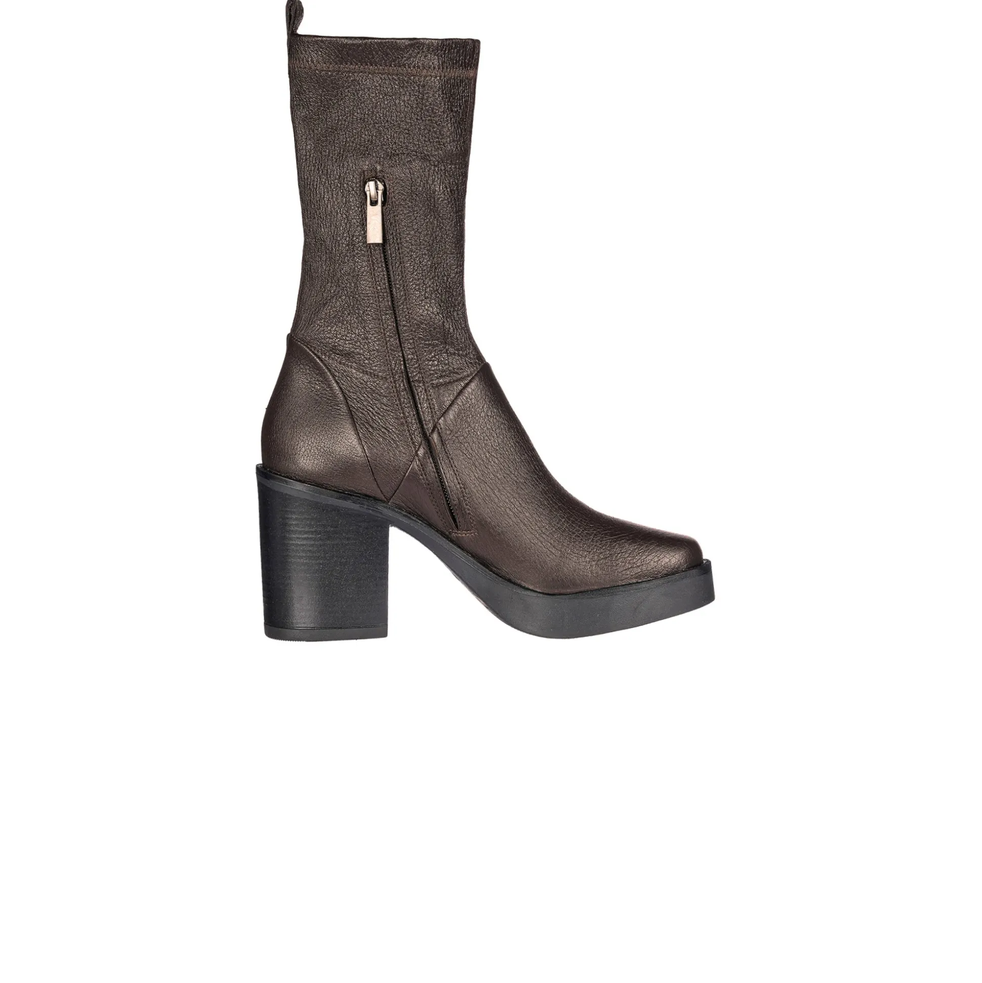 Square Toe Bootie Stretch Old Iron