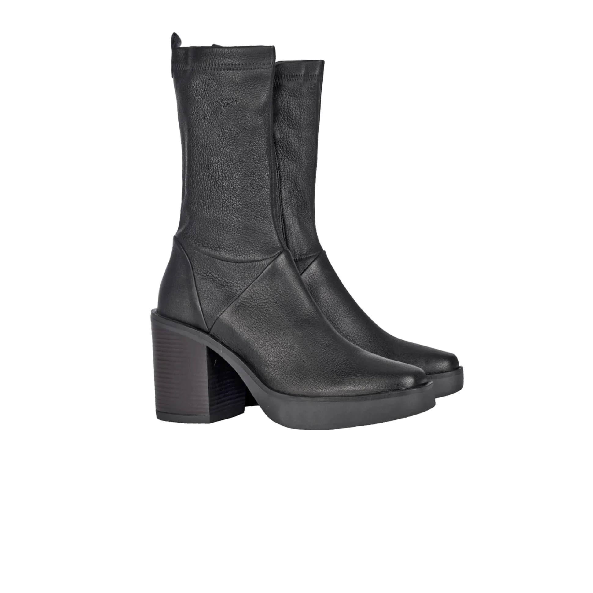 Square Toe Bootie Stretch Old Iron