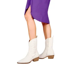 Texan Boot Old Iron White