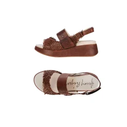 Wedge Sandal Intreccio Madreperla Brandy