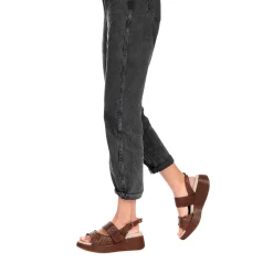 Wedge Sandal Intreccio Madreperla Brandy